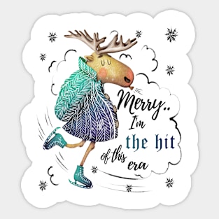 Deer Skater - Era's Holiday Star Sticker